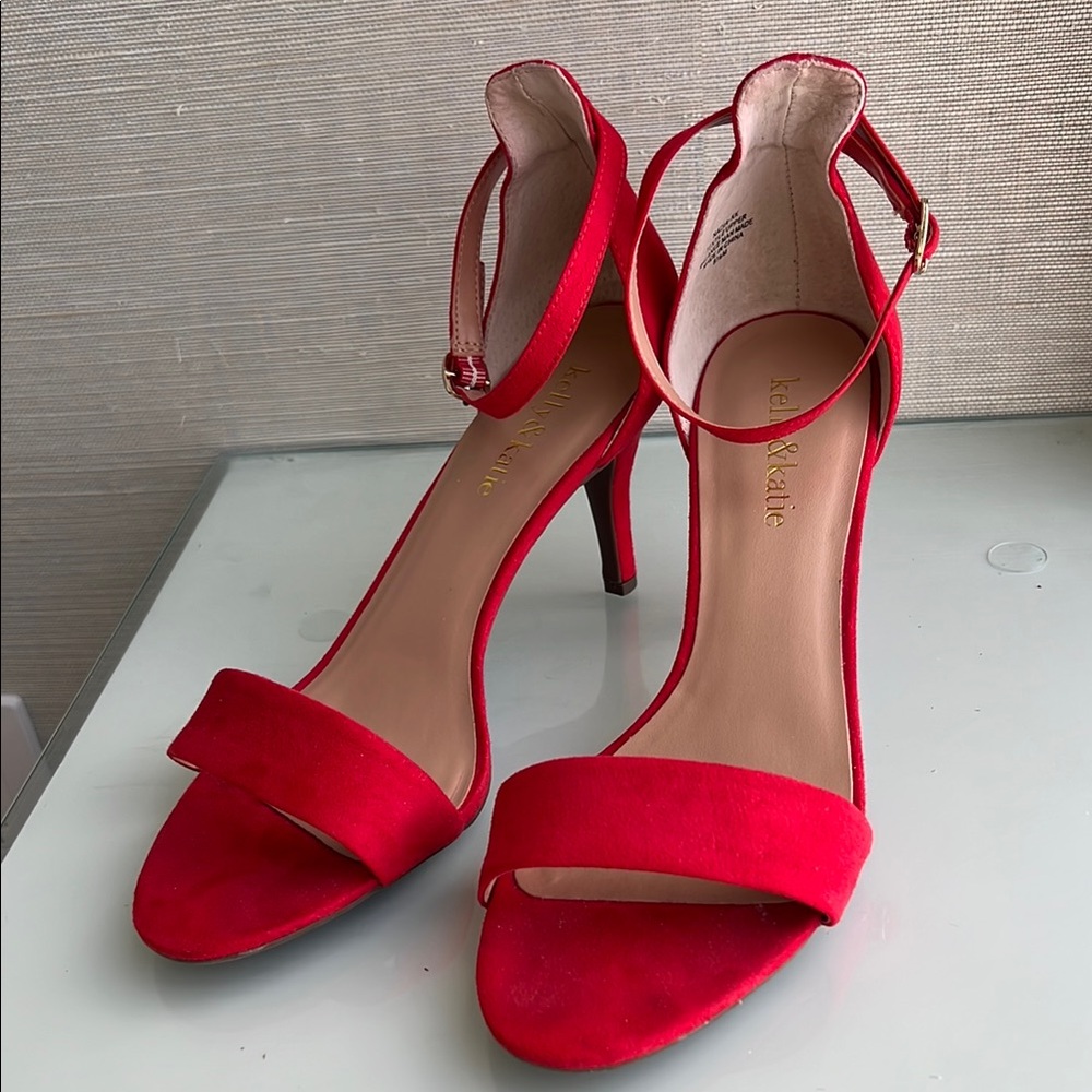 Red Heeled Sandals by Kelly & Katie size 8.5